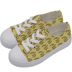 Yellow Fresh Spring Hope Kids  Low Top Canvas Sneakers by ConteMonfrey