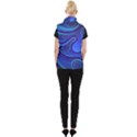 Wavy Abstract Blue Women s Button Up Vest View2