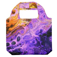 Conceptual Abstract Painting Acrylic Premium Foldable Grocery Recycle Bag