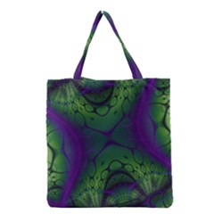 Abstract Fractal Art Pattern Grocery Tote Bag