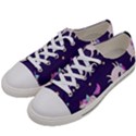 Fantasy Fat Unicorn Horse-pattern Fabric Design Women s Low Top Canvas Sneakers View2