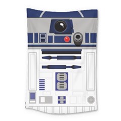 Robot R2d2 R2 D2 Pattern Small Tapestry by Jancukart