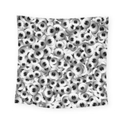Eyes Drawing Motif Random Pattern Square Tapestry (small) by dflcprintsclothing