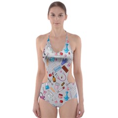 Medical Devices Cut-out One Piece Swimsuit by SychEva