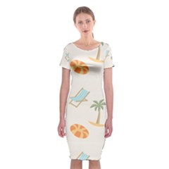 Cool Summer Pattern - Beach Time!   Classic Short Sleeve Midi Dress by ConteMonfrey
