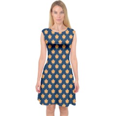 Oh Canada - Maple Leaves Capsleeve Midi Dress by ConteMonfrey