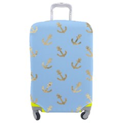 Gold Anchors Long Live   Luggage Cover (medium) by ConteMonfrey