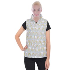 Rainbow Pattern Women s Button Up Vest by ConteMonfrey