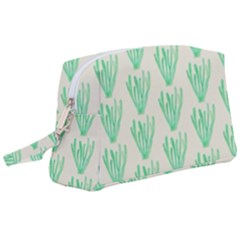 Watercolor Seaweed Wristlet Pouch Bag (large) by ConteMonfrey