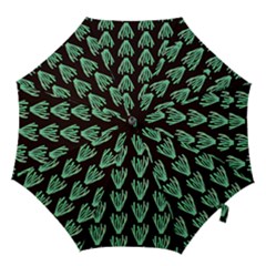 Watercolor Seaweed Black Hook Handle Umbrellas (large) by ConteMonfrey