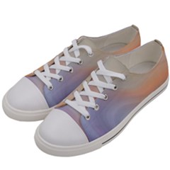 Gradient Purple, Orange Men s Low Top Canvas Sneakers by ConteMonfrey