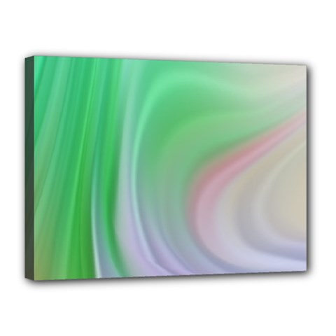 Gradient Green Blue Canvas 16  X 12  (stretched) by ConteMonfrey