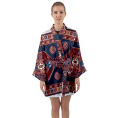 Armenian Carpet Long Sleeve Satin Kimono by Gohar
