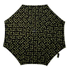Leaves Motif Random Print Pattern Hook Handle Umbrellas (small) by dflcprintsclothing