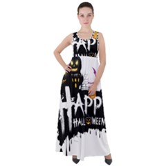 Happy Halloween Empire Waist Velour Maxi Dress by Jancukart