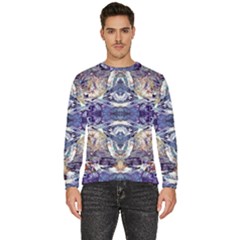 Amethyst Repeats Men s Fleece Sweatshirt by kaleidomarblingart