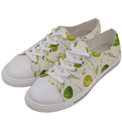 Easter Green Eggs  Men s Low Top Canvas Sneakers by ConteMonfrey