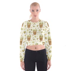 Plant Pot Easter Cropped Sweatshirt by ConteMonfrey