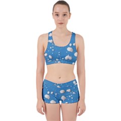 Ice Cream Bubbles Texture Work It Out Gym Set by dflcprintsclothing