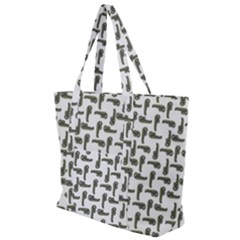 Cute Worm Sketchy Drawing Motif Pattern Zip Up Canvas Bag by dflcprintsclothing