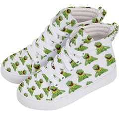 Kermit The Frog Kids  Hi-top Skate Sneakers by Valentinaart