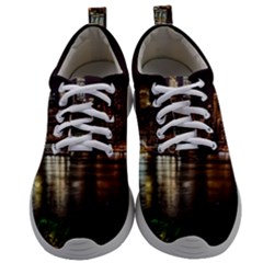 New York City Panorama Urban Hudson River Water Mens Athletic Shoes by danenraven