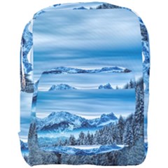 Winter Forest Mountain Snow Nature Alpine Trees Full Print Backpack by danenraven