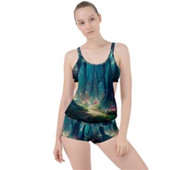 Magical Forest Forest Painting Fantasy Boyleg Tankini Set  by danenraven
