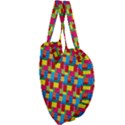 Lego Background Giant Heart Shaped Tote View3