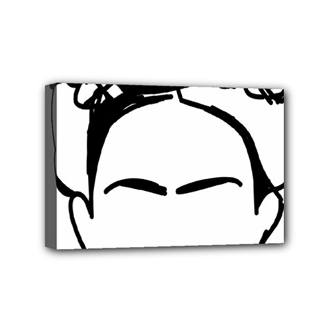 Frida Kahlo  Mini Canvas 6  X 4  (stretched) by Sobalvarro