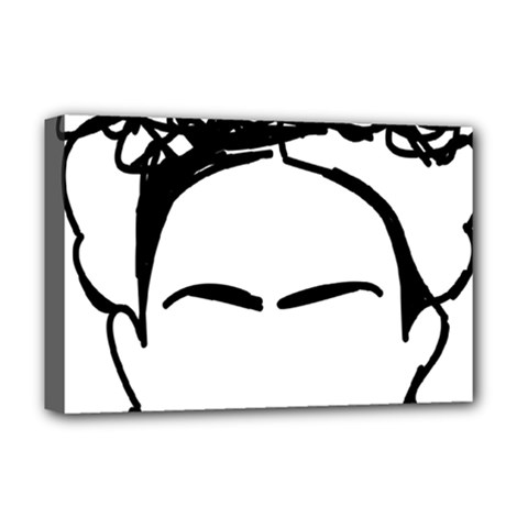 Frida Kahlo  Deluxe Canvas 18  X 12  (stretched) by Sobalvarro