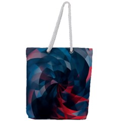 Art Polygon Geometric Design Pattern Colorful Full Print Rope Handle Tote (large) by Ravend