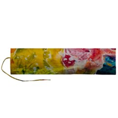 Rainbow Painted Nature Bigcat Roll Up Canvas Pencil Holder (l) by Sparkle