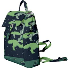 Ship Sea Monster Boat Island Night Pixel Buckle Everyday Backpack by Pakemis