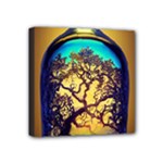 Flask Bottle Tree In A Bottle Perfume Design Mini Canvas 4  x 4  (Stretched)