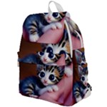 Cute Kitten Kitten Animal Wildlife 3d Top Flap Backpack