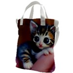 Cute Kitten Kitten Animal Wildlife 3d Canvas Messenger Bag