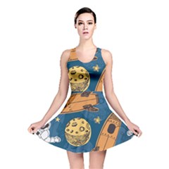 Missile Pattern Reversible Skater Dress by Pakemis