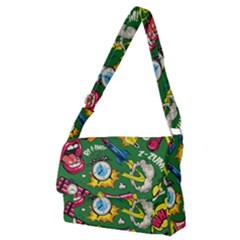 Pop Art Colorful Seamless Pattern Full Print Messenger Bag (m) by Pakemis