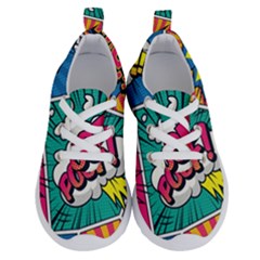 Comic Colorful Seamless Pattern Running Shoes by Pakemis