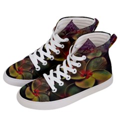 Beautiful Floral Women s Hi-top Skate Sneakers by Sparkle
