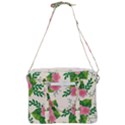 Cute-pink-flowers-with-leaves-pattern Cross Body Office Bag View3