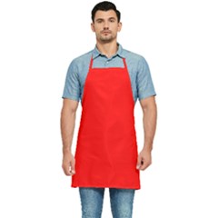 Color Red Kitchen Apron by Kultjers