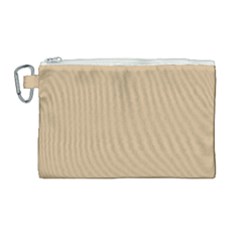 Color Tan Canvas Cosmetic Bag (large) by Kultjers