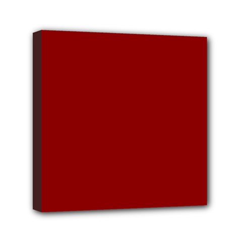 Color Dark Red Mini Canvas 6  X 6  (stretched) by Kultjers