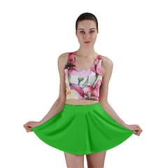 Color Lime Green Mini Skirt by Kultjers