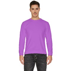 Color Medium Orchid Men s Fleece Sweatshirt by Kultjers