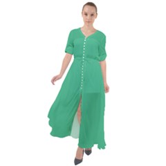 Color Mint Waist Tie Boho Maxi Dress by Kultjers