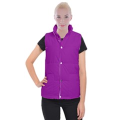 Color Dark Magenta Women s Button Up Vest by Kultjers
