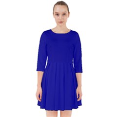 Color Dark Blue Smock Dress by Kultjers